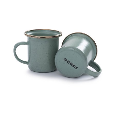 Barebones Living Barebones Enamel Espresso Cup Set - Mint, 4 oz CKW-429